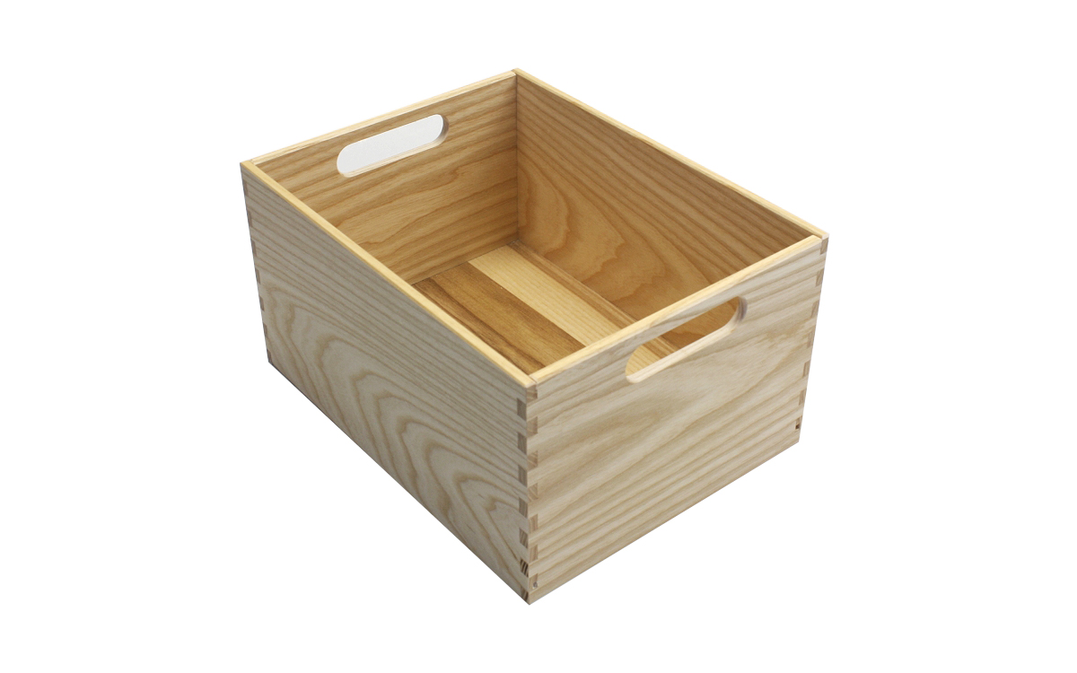 Box aus Holz Esche für Schublade